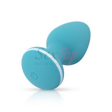 Анальная вибропробка Cala Azul - Blanca Vibrating anal plug &mdash;  фото товара 3