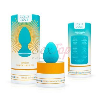 Анальная вибропробка Cala Azul - Blanca Vibrating anal plug &mdash;  фото товара 9