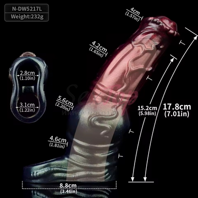 Насадка на член Monster Horse/Dog Knot Dildo Sleeve Penis - фото товару 4