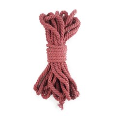 Хлопковая веревка BDSM 8 метров, 6 мм, цвет бургунд SO5209 фото