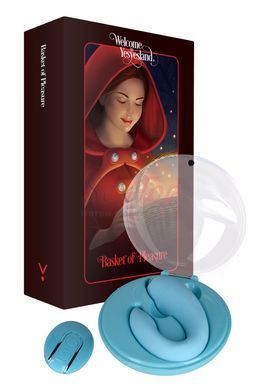 Вібратор для пар FairyGasm PleasureBerry blue, зарядний кейс, пульт ДК - фото товару 8