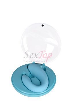 Вібратор для пар FairyGasm PleasureBerry blue, зарядний кейс, пульт ДК - фото товару 3