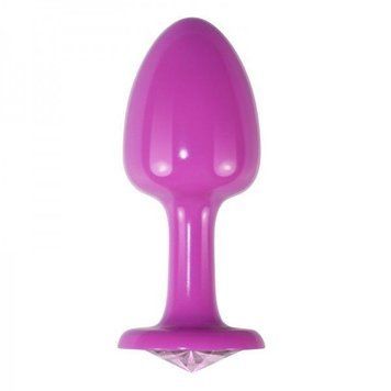Розовая гладкая анальная пробка Lovetoy Rosebud Pink, Розовый - 1