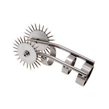 Колесо Вартенберга БДСМ из нержавеющей стали серебристого цвета Bdsm4u Wheel cat nails, Серебрянный - 1