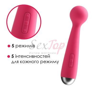 Вибромассажер с интеллектуальным режимом Svakom Mini Emma Plum Red &mdash;  фото товара 3