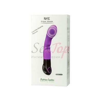 Вибратор Adrien Lastic Nyx, стимуляция точки G и входа во влагалище, Сиреневый - 5