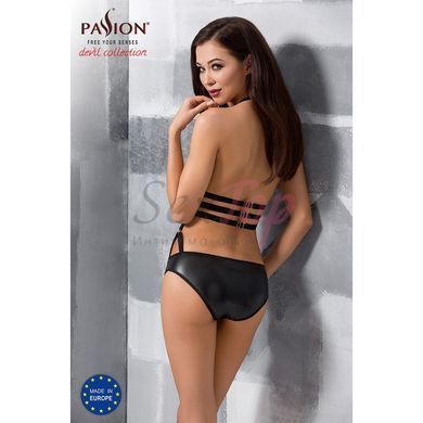 Боди монокини под латекс LAMIS BODY black XXL/XXXL - Passion Exclusive, Черный - 4