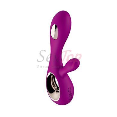 Вибратор-кролик LELO Soraya Wave Deep Rose, манящие движения ствола &mdash;  фото товара 2