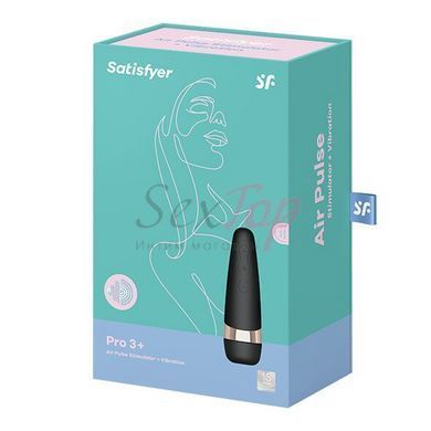 Вакуумный клиторальный стимулятор Satisfyer Pro 3 Vibration с вибрацией и очень мягким кончиком &mdash;  фото товара 3
