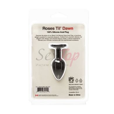 Анальна пробка BMS Roses Til&rsquo; Dawn Silicone Anal Plug Small - фото товару 3