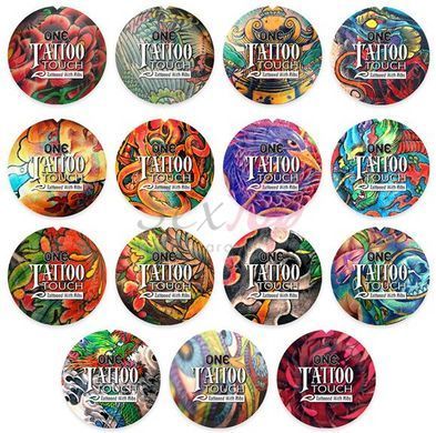 Презерватив ONE Tattoo Touch Blue 1 шт,  - 2