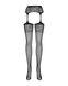 Сітчасті панчохи-стокінги з імітацією гартерів Obsessive Garter stockings S500S/M/L, чорні, з доступ SO7273 фото 4