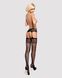 Сітчасті панчохи-стокінги з імітацією гартерів Obsessive Garter stockings S500S/M/L, чорні, з доступ SO7273 фото 3