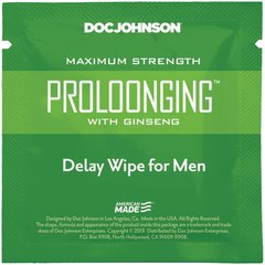 Пролонгирующая салфетка Doc Johnson Delay Wipe For Men  1