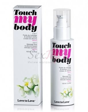 Масажний гель і змазка 2-в-1 Love To Love TOUCH MY BODY Monoi (100 мл) зволожуючий - фото товару 2