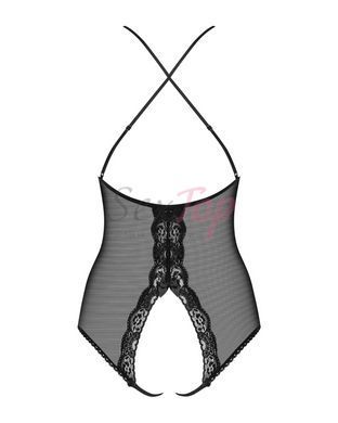 Сітчасте боді з відкритими сідницями Obsessive 841-TED-1 teddy L/XL, чорний - фото товару 6