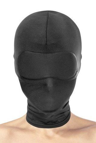 Капюшон для БДСМ Fetish Tentation Closed Hood с закрытыми глазами и ртом &mdash;  фото товара 1