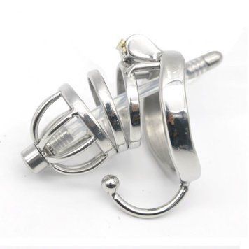 Пояс вірності і цнотливості для чоловіків сталевий Bdsm4u Stainless Steel Male Chastity, серебро - 1