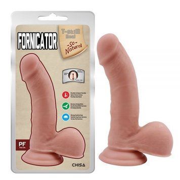 Фаллоимитатор на присоске телесный Fornicator, Телесный - 1