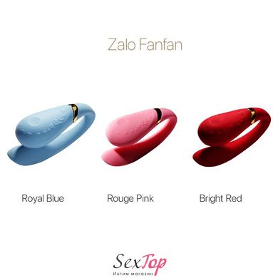 Смартвибратор для пар Zalo — Fanfan Royal Blue SO6668 фото