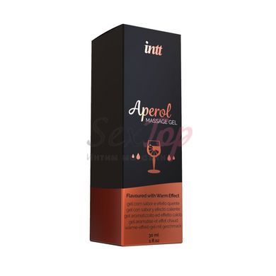 Масажний гель для інтимних зон Intt Aperol (30 мл) розігрівальний - фото товару 3