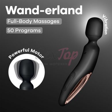 Вібромасажер Satisfyer Wand-erland (Black/Rosegold) - фото товару 6