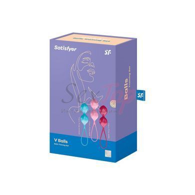 Вагінальні кульки Satisfyer V Balls (3 пари), діаметр 3,4 см, маса 79-114-150г, монолітні - фото товару 4