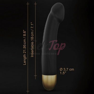 Вибратор Dorcel Real Vibration M Gold 2.0, диам 3,7см, перезаряжаемый, для точки G &mdash;  фото товара 5