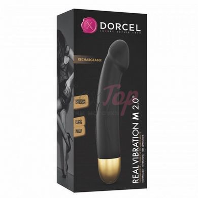 Вибратор Dorcel Real Vibration M Gold 2.0, диам 3,7см, перезаряжаемый, для точки G &mdash;  фото товара 4