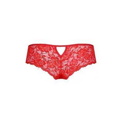 Трусики-бразилиана из цветочного кружева Raja Thong red XXL/XXXL - Passion &mdash;  фото товара 6