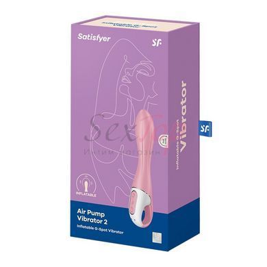 Вібратор точки G надувний Satisfyer Air Pump Vibrator 2 - фото товару 5