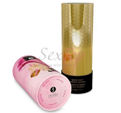 Пінлива сіль для ванни Shunga Dead Sea salt Oriental Crystals &mdash; Rose Petal (500 г), Мертвого моря - фото товару 2