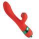 Вибратор-кролик с флоггером LOCKINK SEVANDA Whip Vibrating Massage Wand - Red & Green &mdash; фото 6 из 9
