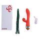 Вибратор-кролик с флоггером LOCKINK SEVANDA Whip Vibrating Massage Wand - Red & Green &mdash; фото 9 из 9