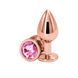 Анальная пробка NS Novelties Rear Assets - Rose Gold - Medium - Pink &mdash; фото 1 из 2