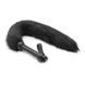 Черный флогер для БДСМ с хвостом лисицы Fox Tail Whips &mdash; фото 1 из 2