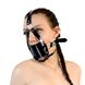 Кляп-маска с пластиковым шаром Art of Sex - Slave, Натуральная кожа, цвет Черный SO9660 фото 1