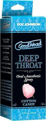 Спрей для мінету Doc Johnson GoodHead DeepThroat - Cotton Candy 59 мл (м'яте паковання!!!),  - 3
