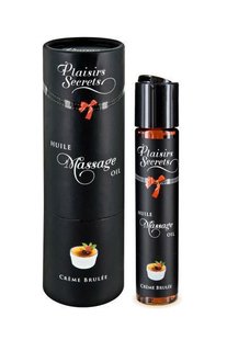 Массажное масло Plaisirs Secrets Creme Brulee (59 мл) с афродизиаками съедобное, подарочная упаковка - SO1840