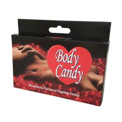 Карамельная пудра для тела с эффектом шампанского Body Candy клубника 32 гр  1