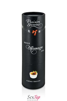 Массажное масло Plaisirs Secrets Creme Brulee (59 мл) с афродизиаками съедобное, подарочная упаковка SO1840 фото