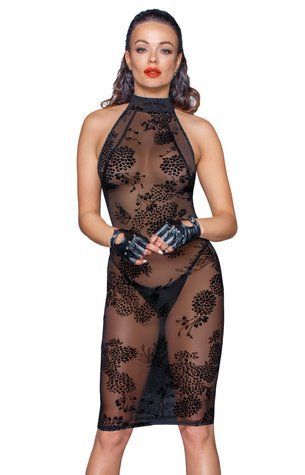(SALE) Сукня Noir Handmade F240 Midi tulle dress with velvet straps - S - фото товару 1