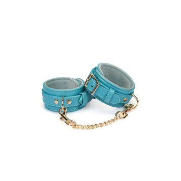 Поножі Liebe Seele Blue Lamb Leather Ankle Cuffs with Velvet Lining - фото товару 1