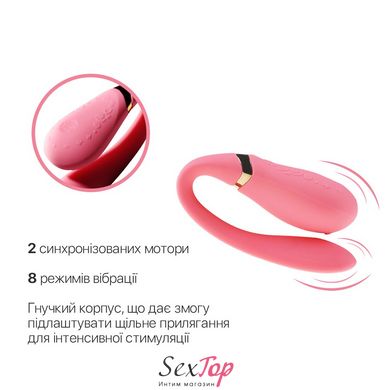 Смартвибратор для пар Zalo — Fanfan Rouge Pink SO6669 фото