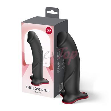 Фаллоимитатор Fun Factory THE BOSS STUB Black, реалистичная текстура, длина 17,9 см, диаметр 4,1 см &mdash;  фото товара 4