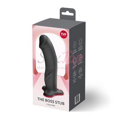Фаллоимитатор Fun Factory THE BOSS STUB Black, реалистичная текстура, длина 17,9 см, диаметр 4,1 см &mdash;  фото товара 5