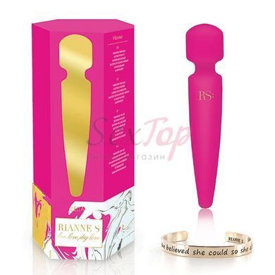 Вибромассажер Rianne S: Bella Mini Wand Rose, 10 режимов, медицинский силикон, подарочная упаковка &mdash;  фото товара 6