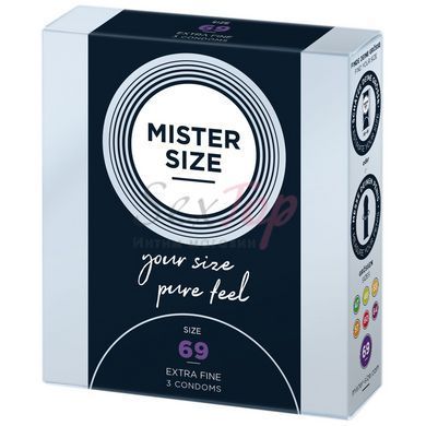 Презервативы Mister Size - pure feel - 69 (3 condoms), толщина 0,05 мм &mdash;  фото товара 2