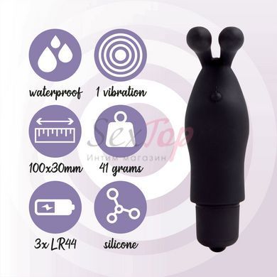 Вибратор на палец FeelzToys Magic Finger Vibrator Black &mdash;  фото товара 5