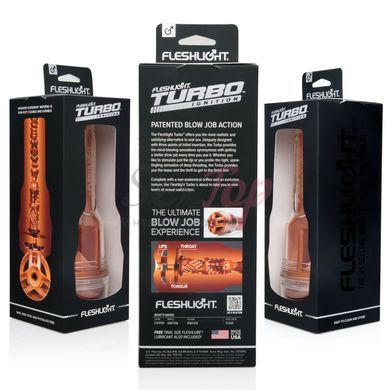 Мастурбатор Fleshlight Turbo Ignition Copper (імітатор мінету) - фото товару 3